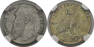 Belgique
Léopold II (1865-1909)
50 centimes ... 