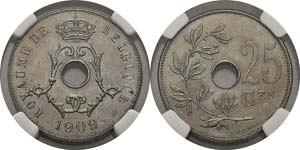 Belgique
Léopold II (1865-1909)
25 centimes ... 