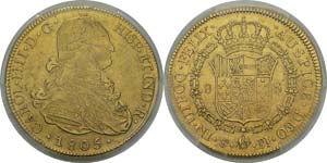 Bolivie
Charles IV (1788-1808)
8 escudos or ... 
