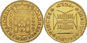  Brésil
Jean V (1706-1750)
20000 reis or - ... 
