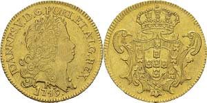 Brésil
Jean V (1706-1750)
6400 reis or - ... 
