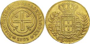 Brésil
Jean VI (1816-1822)
4000 reis or - ... 