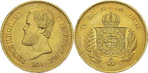 Brésil
Pierre II (1831-1889)
20000 reis or ... 