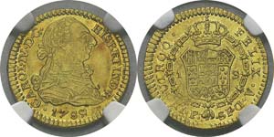 Colombie
Charles IV (1788-1808)
1 escudo or ... 