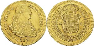 Colombie
Ferdinand VII (1808-1818)
2 escudos ... 