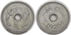 Congo (Moyen Congo) 
Monnaie à ... 