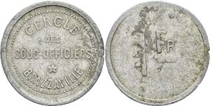 Congo - Brazzaville
1 franc aluminium du ... 