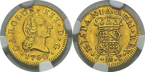  Espagne
Charles III (1759-1788)
1/2 escudo ... 