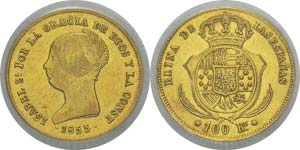 Espagne
Isabelle II (1833-1868)
100 réales ... 