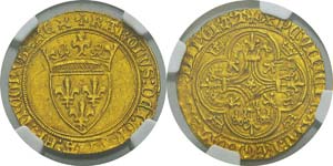 France
Charles VI (1380-1422)
Ecu d’or à ... 