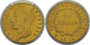  France
Napoléon Ier (1804-1814)
40 francs ... 