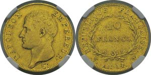  France
Napoléon Ier (1804-1814) 
40 francs ... 