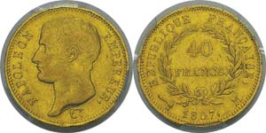 France
Napoléon Ier (1804-1814)
40 francs ... 