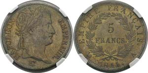  France
Napoléon Ier (1804-1814)
5 francs - ... 