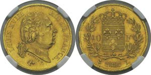  France
Louis XVIII (1814-1824)
40 francs or ... 