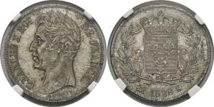  France
Charles X (1824-1830)
2 francs - ... 