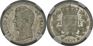 France
Charles X (1824-1830)
1 franc - 1829 ... 