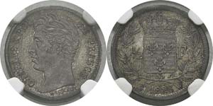  France
Charles X (1824-1830) 1/2 franc - ... 