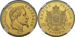 France
Napoléon III (1852-1870) 
100 francs ... 