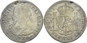 Guatemala
Charles III (1759-1788)
8 réales ... 