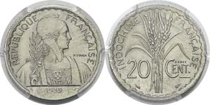 Indochine
Essai en nickel du 20 cent. - 1939 ... 