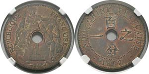 Indochine
1 cent. - 1897 A Paris. FDC - NGC ... 