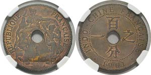 Indochine
1 cent. - 1901 A Paris.
FDC - NGC ... 