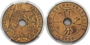 Indochine
1 cent. - 1930 A Paris.
FDC ... 