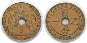 Indochine
1 cent. - 1938 A Paris.
FDC ... 