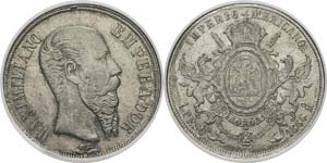 Mexique
Maximilien (1864-1867)
1 peso - 1866 ... 