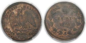 Mexique
Maximilien (1864-1867)
1 centavo - ... 