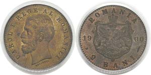 Roumanie
Charles Ier (1866-1914)
2 bani - ... 
