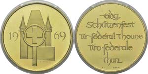 Suisse 
Canton de Berne
Médaille en or de ... 