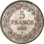 Belgique Léopold Ier (1831-1865)  5 francs ... 