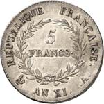 France Consulat (1799-1804)  5 francs - An ... 