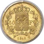 France Louis XVIII (1814-1824)  40 francs or ... 