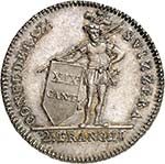 Suisse - Canton du Tessin. 2 francs - 1813 ... 