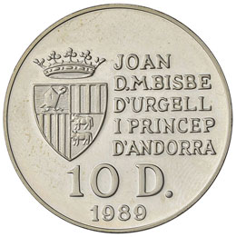 ANDORRA - DIECI DINERS 1989 - KM. ... 