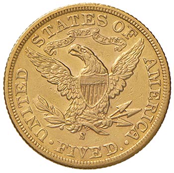 USA - CINQUE DOLLARI 1900 S KM. ... 