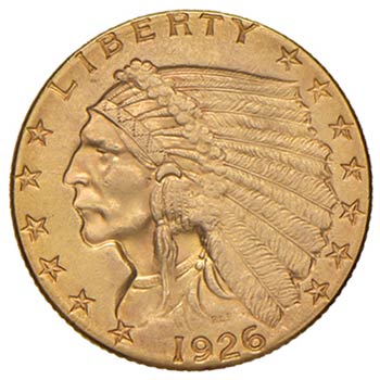 USA - 2 ½ DOLLARI 1926 KM. 128  ... 