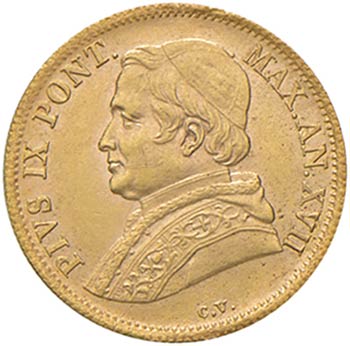 ROMA - SCUDO LARGO 1863 A.XVII ... 