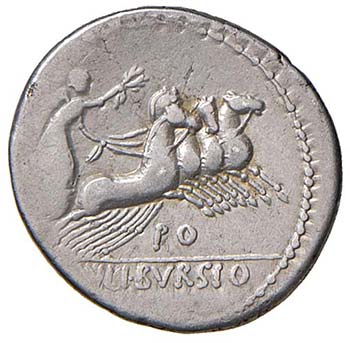 L. IULIUS BURSIO (85 A.C.) DENARIO ... 