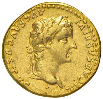 TIBERIO (14 - 37 D.C.) AUREO C. 15 ... 
