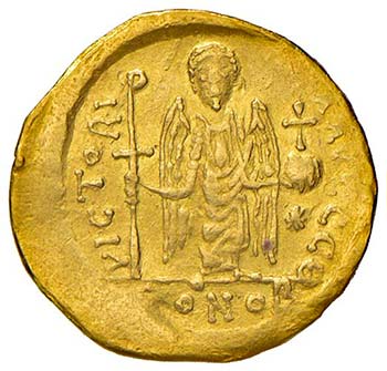 GIUSTINIANO I (527 - 565) SOLIDO ... 