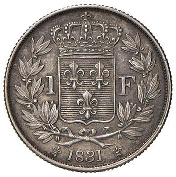 FRANCIA - FRANCO 1831 AG  GR. 5,06 ... 
