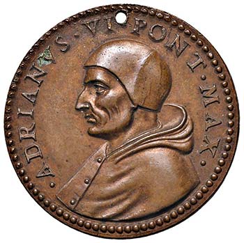 ADRIANO VI (1522 - 1523) MEDAGLIA  ... 