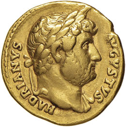 ADRIANO (117 - 138 D.C.) AUREO C. ... 