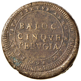 PERUGIA - CINQUE BAIOCCHI 1798 ... 