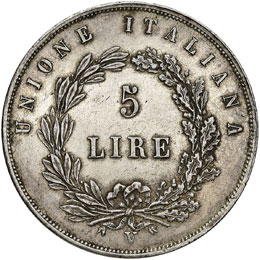 VENEZIA - CINQUE LIRE 1848 MARZO ... 