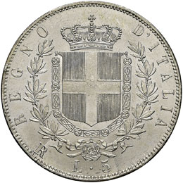 CINQUE LIRE 1878 ROMA PAG. 503  AG ... 